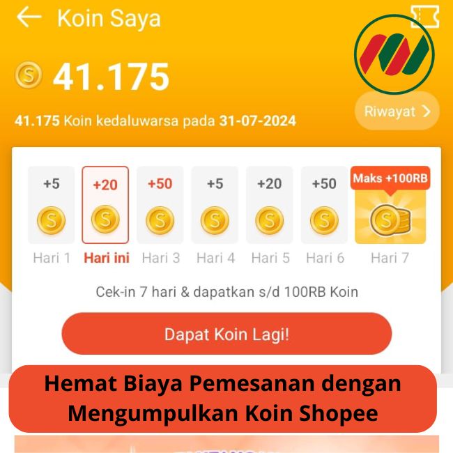 Hemat Biaya Pemesanan dengan Mengumpulkan Koin Shopee